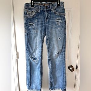 Mens rock revival jeans